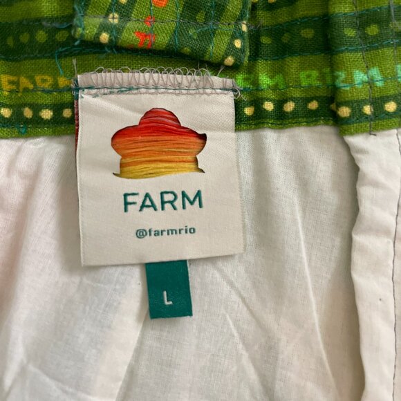 Farm Rio, Marked as L but is an XS, tropical colors - Picture 4 of 6